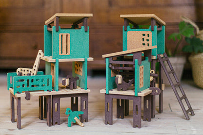 Tropical House Building Set | 60 Pieces